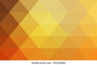 Light orange triangle mosaic template. A completely new color illustration in a vague style. The template can be used as a background for cell phones.