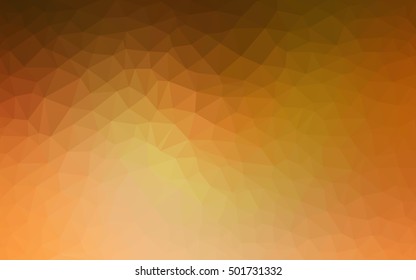 Light orange triangle mosaic template. Triangular geometric sample with gradient.  A completely new design for your business.