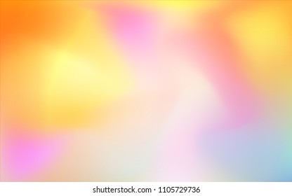 Light Orange vector abstract blurred cover. Shining colored illustration in a brand-new style. A new texture for your design.