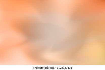 Light Orange vector abstract blurred cover. Colorful illustration in abstract style with gradient. The best blurred design for your business.