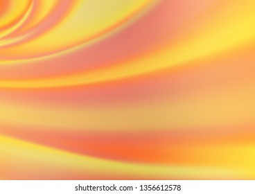 Light Orange vector abstract blurred template. Creative illustration in halftone style with gradient. The template can be used for your brand book.
