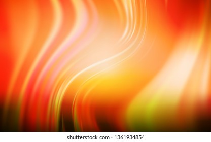 Light Orange vector abstract blurred background. Glitter abstract illustration with gradient design. Background for designs.