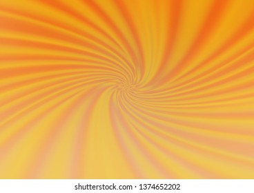 Light Orange vector abstract blurred background. A completely new color illustration in a bokeh style. A completely new design for your business.