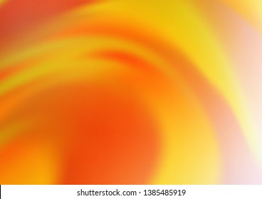 Light Orange vector abstract blurred template. Creative illustration in halftone style with gradient. Brand new design for your business.