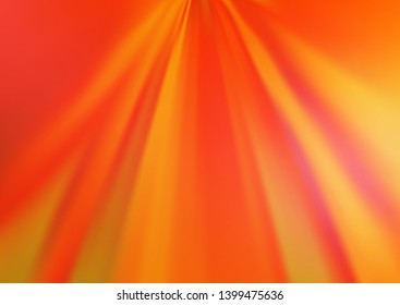 Light Orange vector abstract bright background. A vague abstract illustration with gradient. The elegant pattern for brand book.