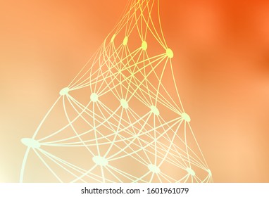 Light Orange vector abstract bright pattern. Colorful abstract illustration with gradient. Completely new design for your business.