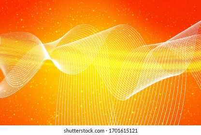 Light Orange vector abstract bright pattern. An elegant bright illustration with gradient. New style design for your brand book.