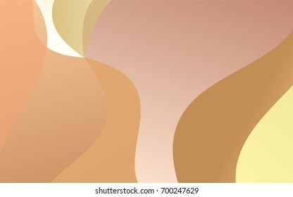 Light Orange vector abstract cambered background. Colorful abstract illustration with gradient crooked lines. The textured pattern can be used for background.