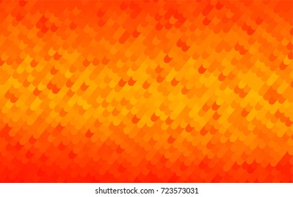 Light Orange vector abstract cambered pattern. Curved geometric sample with gradient.  Brand-new style for your business design.