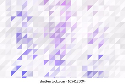 Light Orange vector abstract colorful background, which consist of triangles. Pattern with colored triangles on white background.