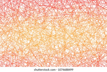 Light Orange vector abstract colorful background, which consist of triangles. Pattern with colored triangles on white background.