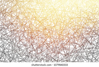 Light Orange vector abstract colorful background, which consist of triangles. Pattern with colored triangles on white background.
