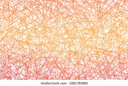 Light Orange vector abstract colorful background, which consist of triangles. Pattern with colored triangles on white background.