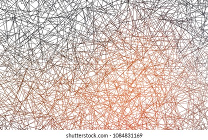Light Orange vector abstract colorful background, which consist of triangles. Pattern with colored triangles on white background.