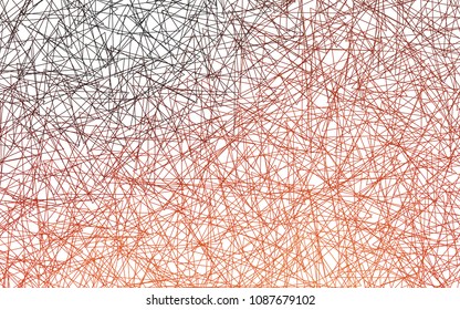 Light Orange vector abstract colorful background, which consist of triangles. Pattern with colored triangles on white background.