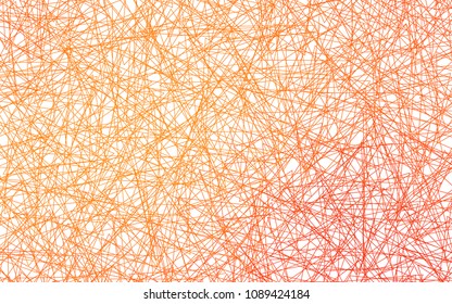 Light Orange vector abstract colorful background, which consist of triangles. Pattern with colored triangles on white background.