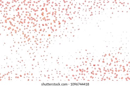Light Orange vector abstract colorful background, which consist of triangles. Pattern with colored triangles on white background.