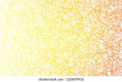 Light Orange vector abstract colorful background, which consist of triangles. Pattern with colored triangles on white background.