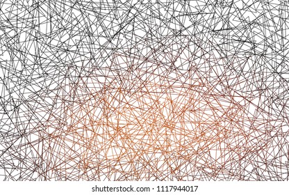 Light Orange vector abstract colorful background, which consist of triangles. Pattern with colored triangles on white background.