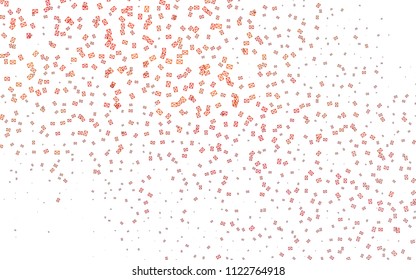 Light Orange vector abstract colorful background, which consist of triangles. Pattern with colored triangles on white background.