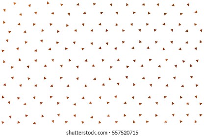Light Orange vector abstract colorful background, which consist of triangles. Pattern with colored triangles on white background.