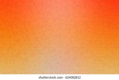 Light orange vector abstract colorful background, which consist of triangles. Pattern with colored triangles on white background.