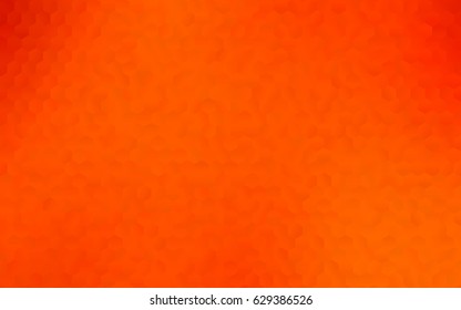 Light orange vector abstract colorful background, which consist of triangles. Pattern with colored triangles on white background.