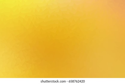 Light Orange vector abstract colorful background, which consist of triangles. Pattern with colored triangles  
