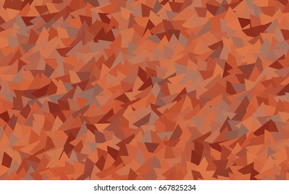 Light Orange vector abstract colorful background, which consist of triangles. Pattern with colored triangles on white background.