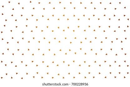 Light Orange vector abstract colorful background, which consist of triangles. Pattern with colored triangles on white background.