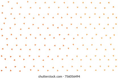 Light Orange vector abstract colorful background, which consist of triangles. Pattern with colored triangles on white background.