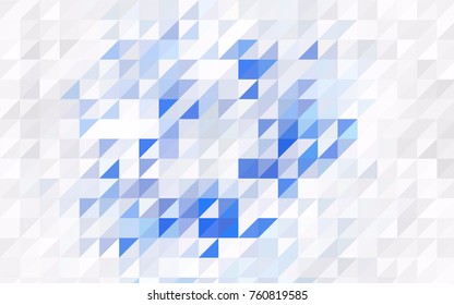 Light Orange vector abstract colorful background, which consist of triangles. Pattern with colored triangles on white background.