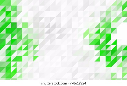 Light Orange vector abstract colorful background, which consist of triangles. Pattern with colored triangles on white background.