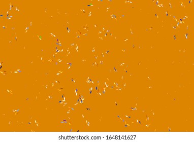 Light Orange vector abstract design with leaves. New colorful illustration in doodle style with leaves. Pattern for wallpapers, coloring books.