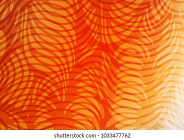 Light Orange vector abstract doodle texture. Creative illustration in blurred style with doodles and Zen tangles. A completely new design for your business.