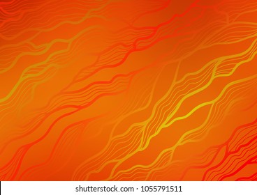 Light Orange vector abstract doodle pattern. Doodles on blurred abstract background with gradient. The elegant pattern can be used as a part of a brand book.