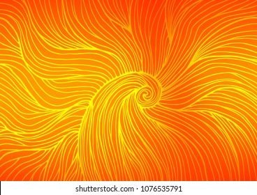 Light Orange vector abstract doodle texture. Sketchy hand drawn doodles on blurred background. The best blurred design for your business.