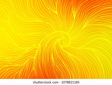 Light Orange vector abstract doodle pattern. Glitter abstract illustration with doodles and Zen tangles. The textured pattern can be used for website.