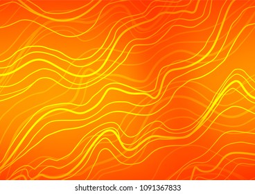 Light Orange vector abstract doodle template. Decorative shining illustration with doodles on abstract template. The best blurred design for your business.