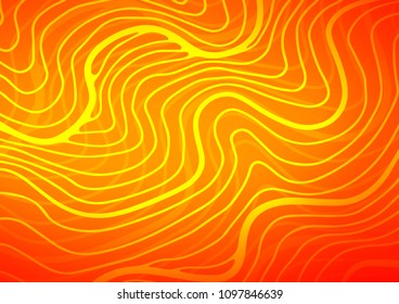 Light Orange vector abstract doodle pattern. Ethnic elegant natural pattern with gradient. The textured pattern can be used for website.