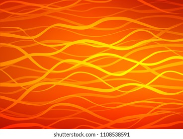 Light Orange vector abstract doodle pattern. Doodles on blurred abstract background with gradient. Brand-new style for your business design.