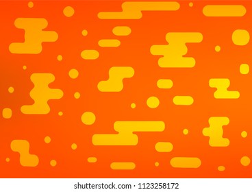 Light Orange vector abstract doodle template. Sketchy hand drawn doodles on blurred background. The best blurred design for your business.