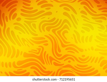 Light Orange vector abstract doodle background. Geometric doodle illustration in Origami style with gradient. The completely new template can be used for your brand book.