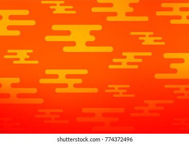 Light Orange vector abstract doodle background. An elegant bright illustration with lines in Natural style. Hand painted design for web, wrapping, wallpaper.