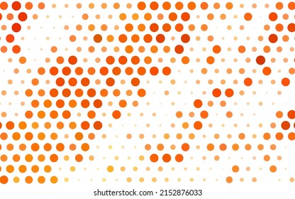 Light Orange vector Abstract illustration with colored bubbles in nature style. Blurred decorative design in abstract style with bubbles. Wallpaper for a cell phone.