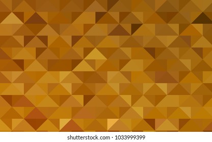 Light Orange vector abstract mosaic pattern. Creative geometric illustration in Origami style with gradient. A new texture for your design.