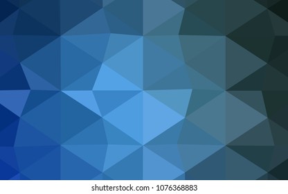 Light Orange vector abstract mosaic background. Shining polygonal illustration, which consist of triangles. A completely new design for your business.