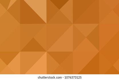 Light Orange vector abstract mosaic pattern. A completely new color illustration in a  polygonal style. A completely new design for your business.