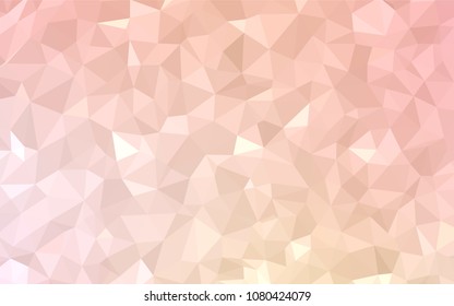 Light Orange vector abstract mosaic pattern. Colorful illustration in abstract style with triangles. A completely new design for your leaflet.