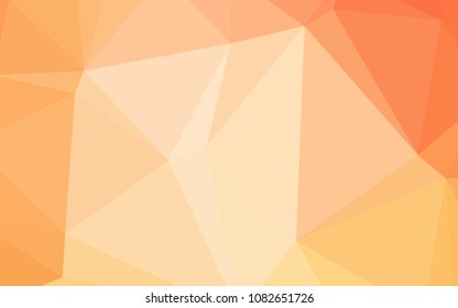 Light Orange vector abstract mosaic backdrop. Shining colored illustration in a new style. Brand-new style for your business design.